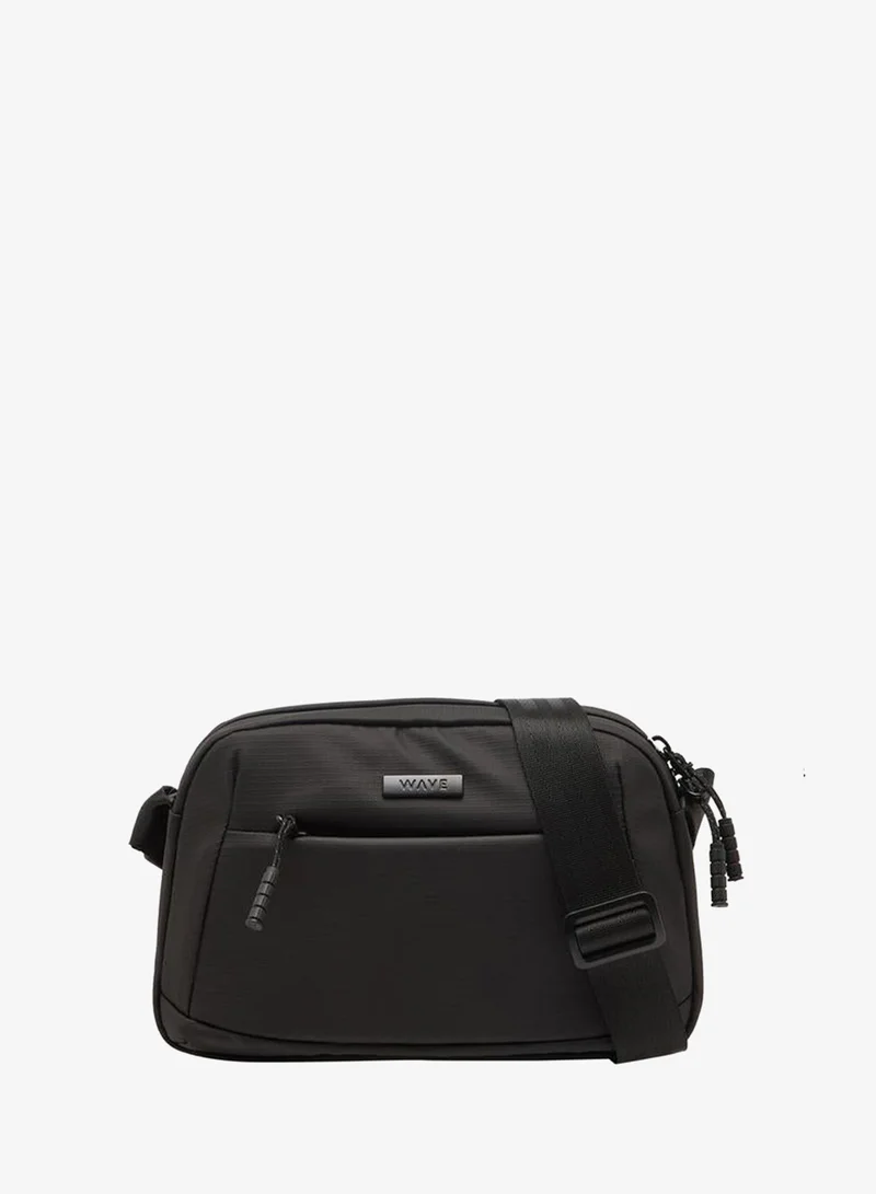 Men Textured Crossbody Bag