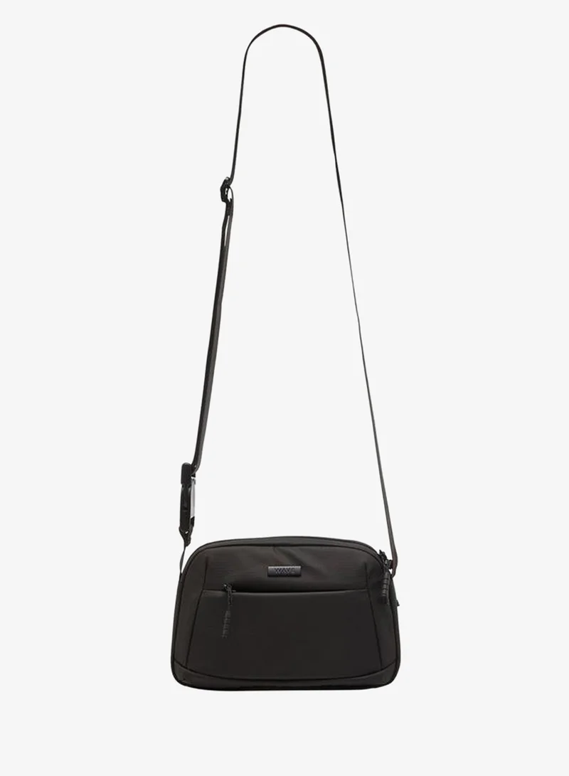 Wave Men Textured Crossbody Bag