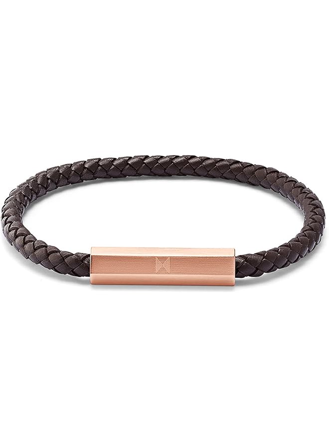 ام في ام تي سوار مضفر من الجلد للرجال 28200079 - Image 1