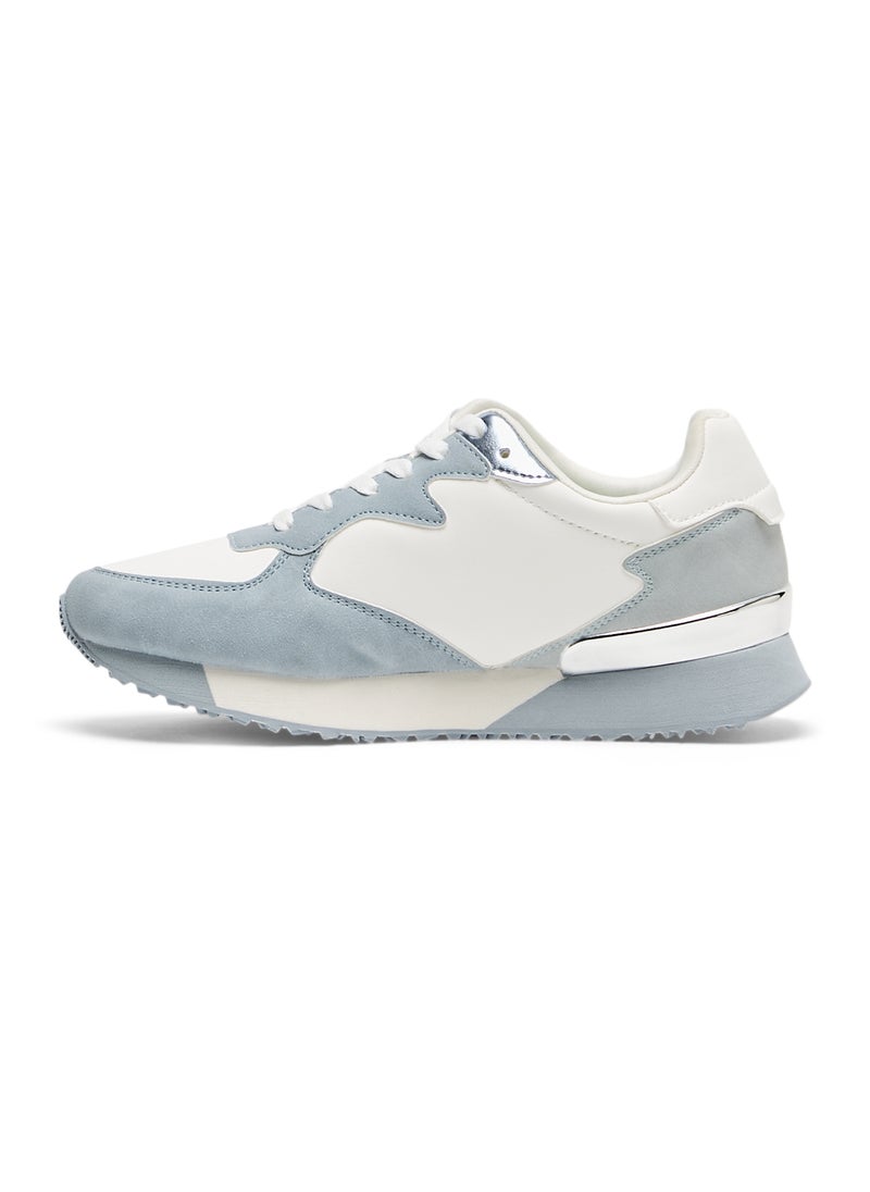 U.S. Polo Assn. - Women's Retro-Style Sneakers - Lightweight with Silver Accents, Casual Lace-Up Shoes for a Sporty Look - Image 1