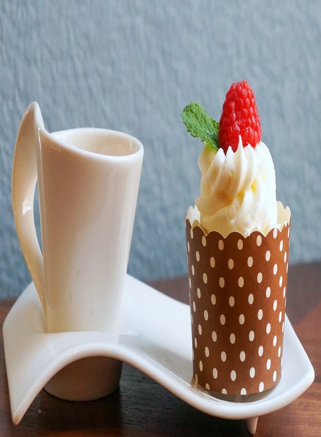 BAKE-IN-CUP Paper Baking Cups (Polka Dots), Greaseproof Disposable Cupcake Liners (Chocolate Brown, Large Cups (50-Pack)) - Image 3