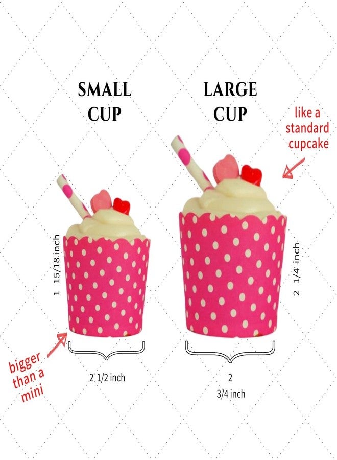 BAKE-IN-CUP Paper Baking Cups (Polka Dots), Greaseproof Disposable Cupcake Liners (Chocolate Brown, Large Cups (50-Pack)) - Image 5