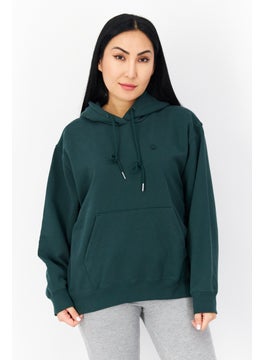 adidas Originals Women Sportswear Fit Long Sleeve Outdoor Hoodie, Green  - Image 1