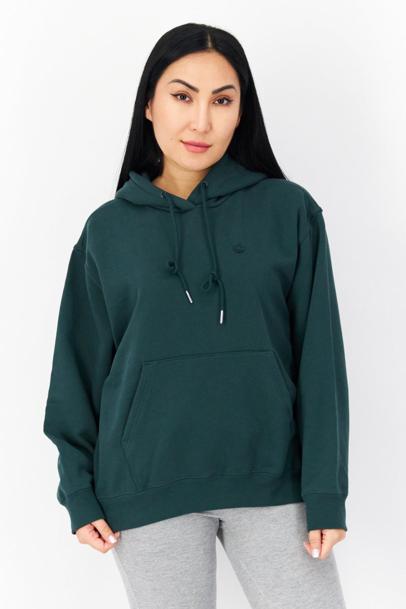 adidas Originals Women Sportswear Fit Long Sleeve Outdoor Hoodie, Green  - Image 1