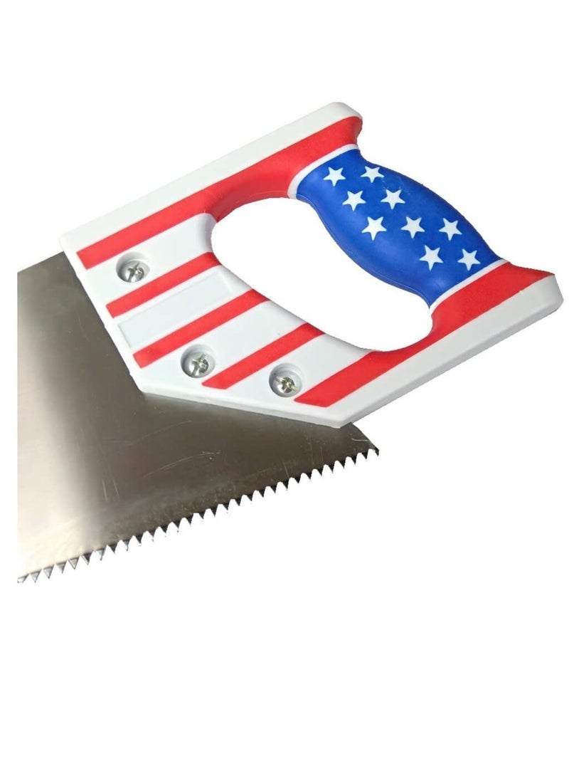 ABBASALI Professional Wood Hand Saw Hand Saws for Woodworking 18” American Flag - Image 5
