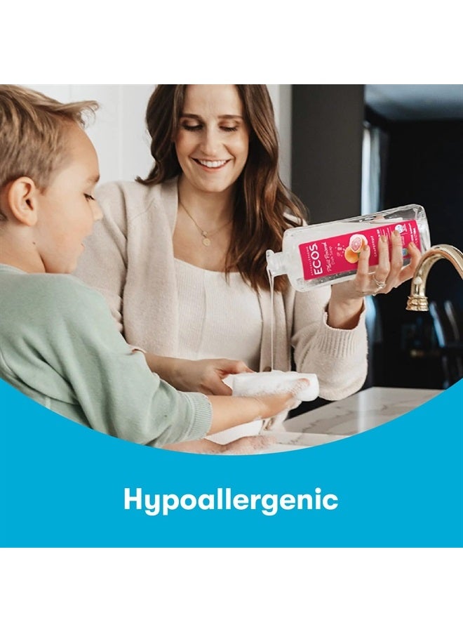 ECOS Dish Soap - Cuts Grease & Food Residue No Harsh Chemicals Hypoallergenic for Sensitive Skin Biodegradable Formula, Recyclable Sustainable Liquid Dishwashing Grapefruit (Pack of 2) - Image 3