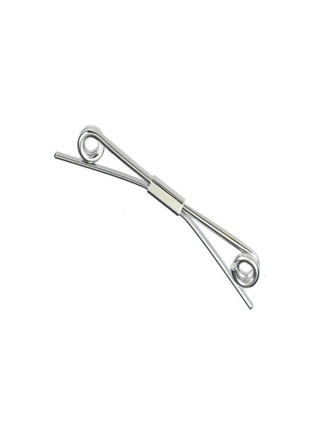 canjoyn Necktie Tie Clips Collar Bar Shirt Collar Stay Tie Pins Cravat Clips Silver Metal Collar Pin Jewelry Accessories - Image 1