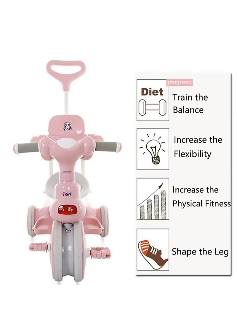 Arabest Children Bike, Kids Tricycle with Guardrail, Toddler 3 Wheel Stroller for Boys and Girls Ages 1-6 Years  - Image 3