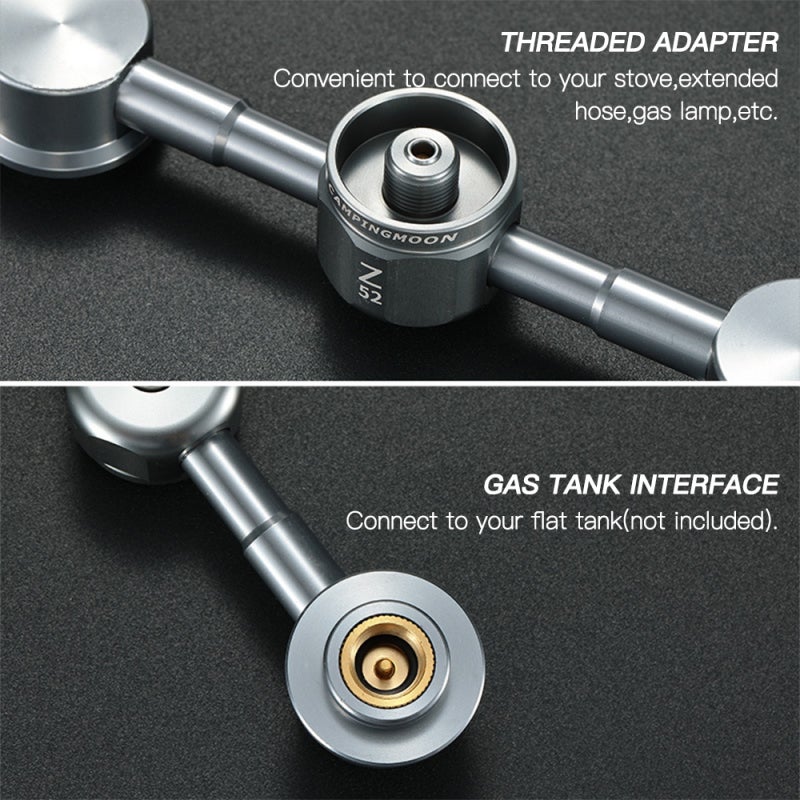 Campingmoon 2 In 1 Adapter Gas Cartridge Head Conversion Adapter Nozzle Bottle Type Convertor - Image 5