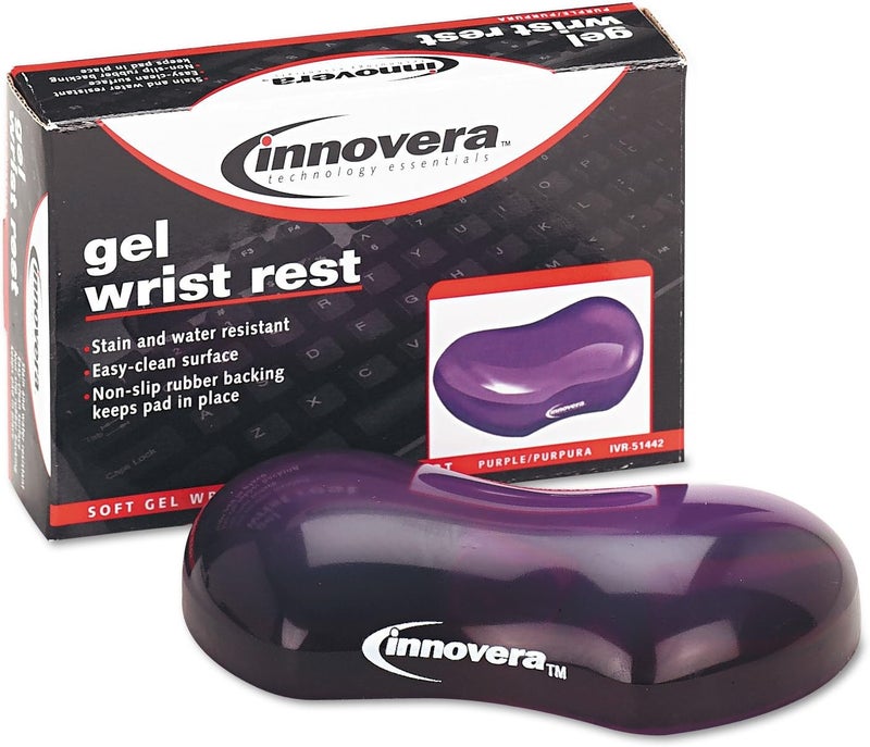 Innovera 51442 Gel Mouse Wrist Rest Purple - Image 2