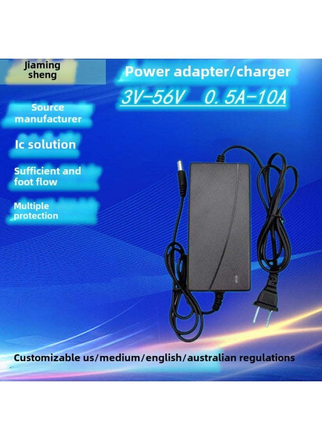12V/24V Power Adapter Water Purifier Display. 12.6V/16.8V Lithium Battery Charger. Adjustable Electric-Color:12.6v3a Light Changing Charger-Specifications:Us Regulations - Image 2
