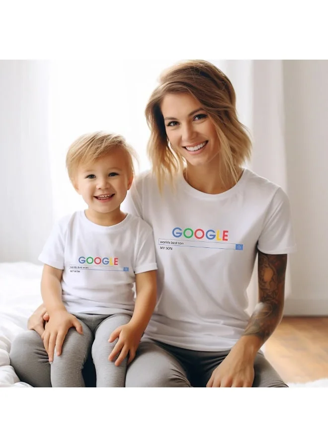 Matching Family Outfits  Matching T-Shirts for Mommy and Son | Soft Cotton Half Sleeve Tee | Casual Summer Outfit for Women and Boys  | Best Price UAE
