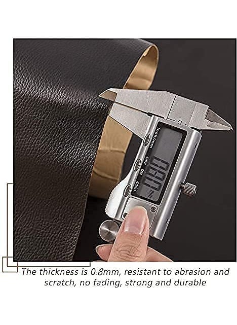 yorten - Yorten Adhesive leather repair patch for upholstery leather repair tape self-adhesive genuine leather patch 30 x 60 patch leather adhesive for sofa (brown) - Image 1