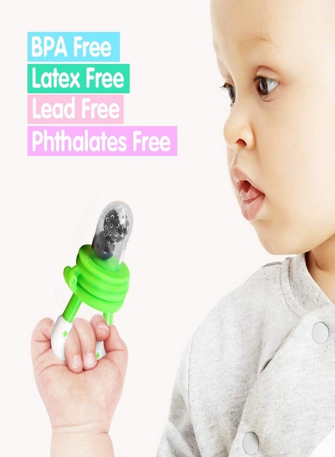 CUTEABLY لهاية طعام الأطفال كيوتيبلي، أداة لقضم الفاكهة الطازجة، سيليكون خالٍ من مادة BPA، عضاضة تدريبية، عبوة واحدة - Image 5