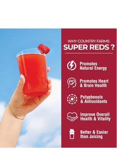 COUNTRY FARMS Country Farms Super Reds Energizing Polyphenol Superfood Berry Flavor - 200 g  - Image 4