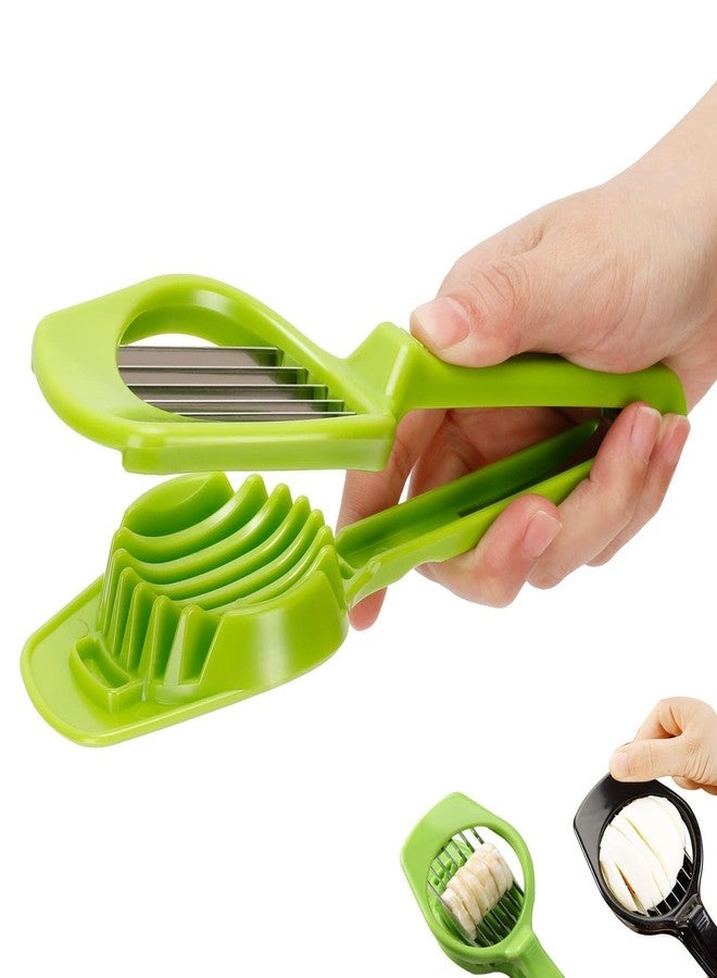 Beufee Egg Cutter, Hard Boiled Eggs Slicers Handheld Fruit Divider Vegetable Slicing Tool for Mushroom Strawberry Cherry Tomato Kiwi Kitchen Gadgets - Image 1