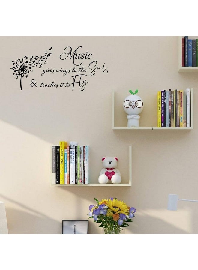 Fencosyn Music Gives Wings to The Soul and Teaches It to Fly- Waterproof Removable Vinyl Wall Sticker Decal for Music Room or Kids Room Home Decor - Image 4