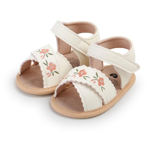 GDSDYM Baby Girls Summer Sandals Soft Sole Casual Flat Shoes Beach Sandal Infant Newborn First Walkers Crib Wedding Dress Shoe - Image 1
