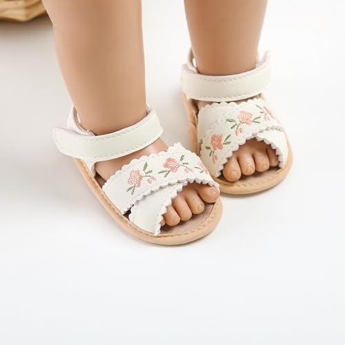 GDSDYM Baby Girls Summer Sandals Soft Sole Casual Flat Shoes Beach Sandal Infant Newborn First Walkers Crib Wedding Dress Shoe - Image 2