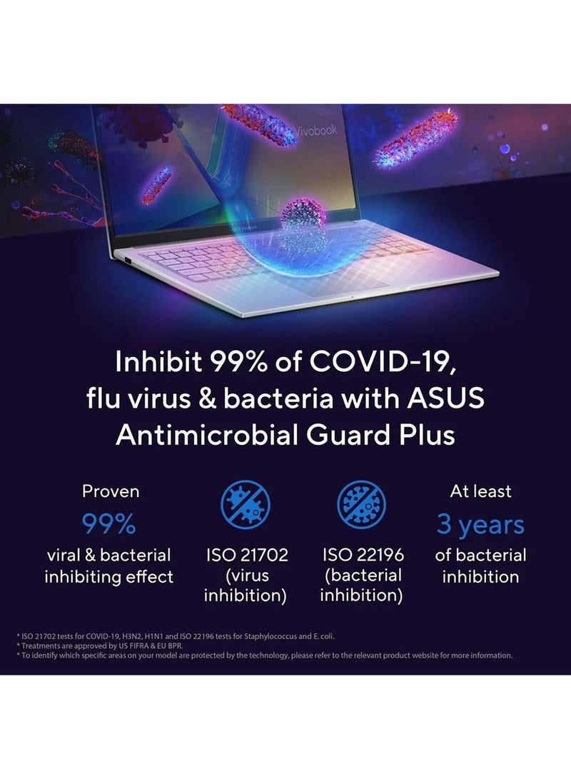 ASUS Vivobook 15 X1504VA-NJ687W (Upgraded Version) Laptop With 15.6-Inch Display, Core 7-150U Processor/16GB RAM/512GB SSD/Intel UHD Graphics/Windows 11 Home/720p HD camera With privacy shutter  Cool English/Arabic Cool Silver (Upgraded Version) - Image 5