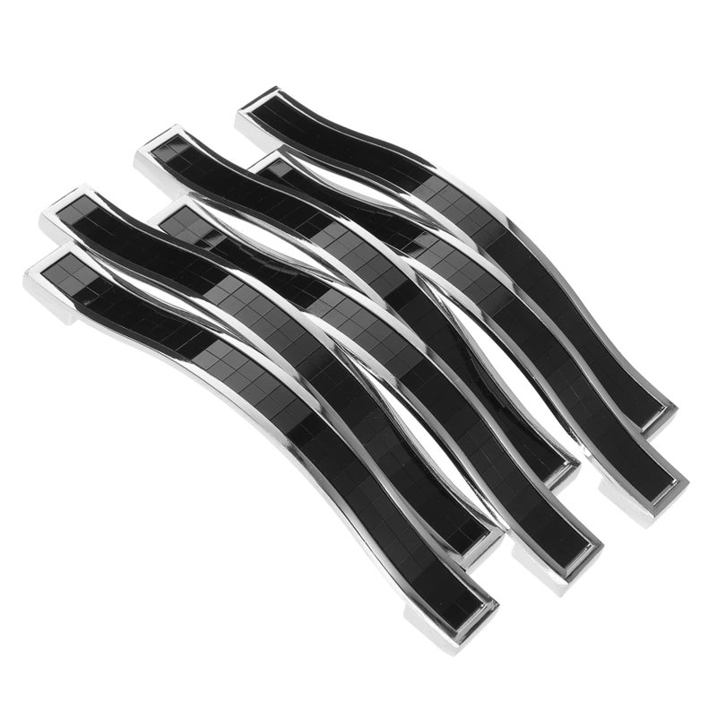 6Pcs Black Crystal Cabinet Pulls Handles For Wardrobe Dressers Kitchen Cabinets - Image 2