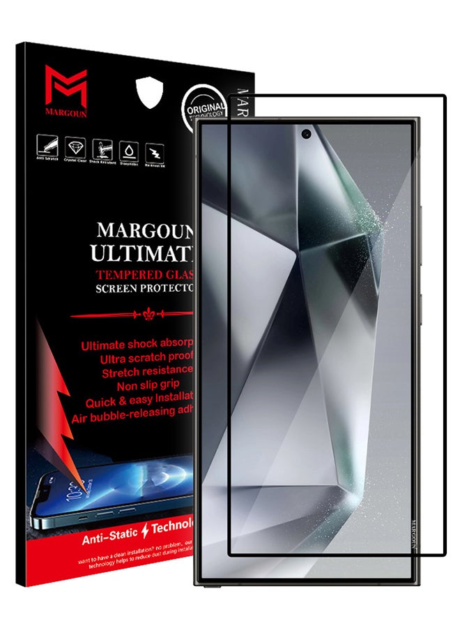 MARGOUN Samsung Galaxy S24 Ultra Screen Protector 9H Hardness Scratch Resistance Screen Protector Touch Sensitive Case Friendly Tempered Glass Film Clear - Image 1