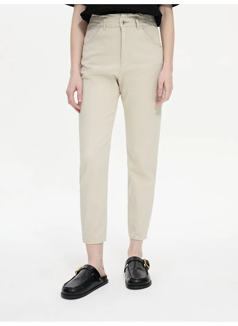 إل تي بي Calissa B High Waist Skinny Leg High Rise Paper Bag Trousers