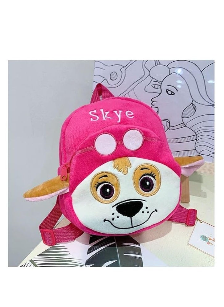 UKR UKR Soft Plush Kids Backpack – Cute Cartoon Puppy Design for Boys & Girls | Toddler Backpack for Kindergarten Ages 1-4 (23*23*13cm)  - Image 2