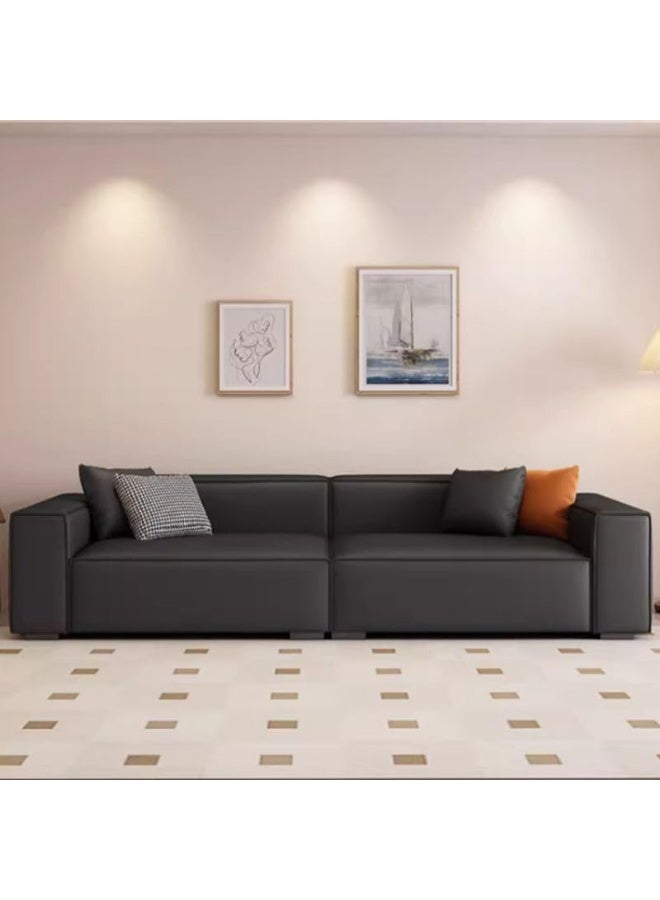 Poppins Home Poppins HOME Contemporary Sectional Sofa, 3-Seater (Black)  - Image 1