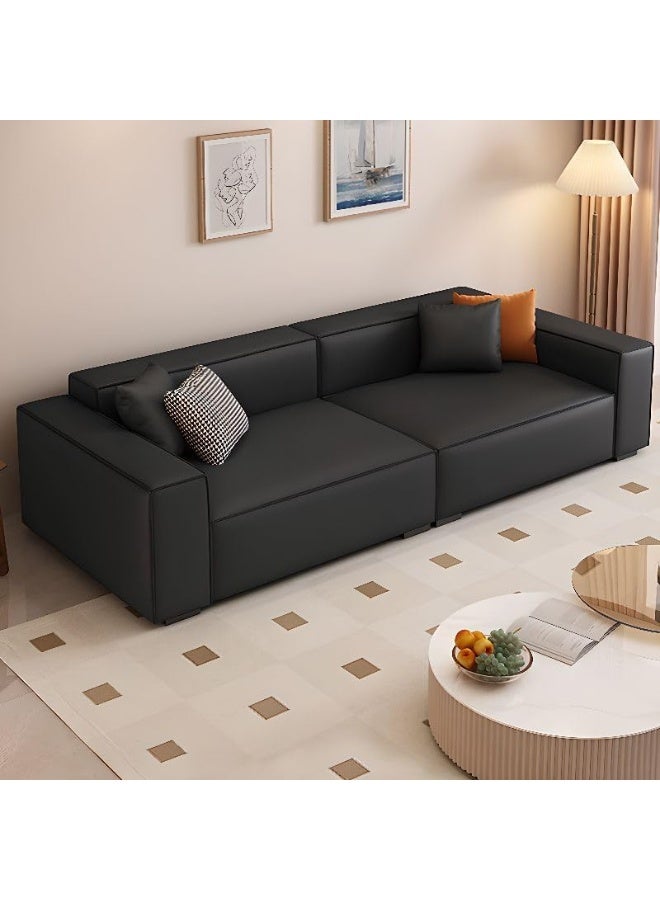 Poppins Home Poppins HOME Contemporary Sectional Sofa, 3-Seater (Black)  - Image 4