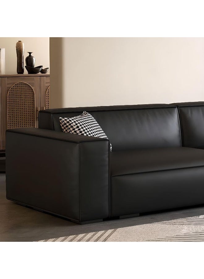 Poppins Home Poppins HOME Contemporary Sectional Sofa, 3-Seater (Black)  - Image 2