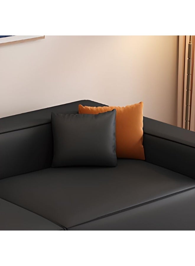 Poppins Home Poppins HOME Contemporary Sectional Sofa, 3-Seater (Black)  - Image 3