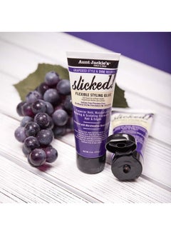 Aunt Jackie's Aunt Jackie's Grapeseed Style and Shine Recipes Slicked Flexible Hair Styling Glue, Superior Hold, 4 Ounce  - Image 4