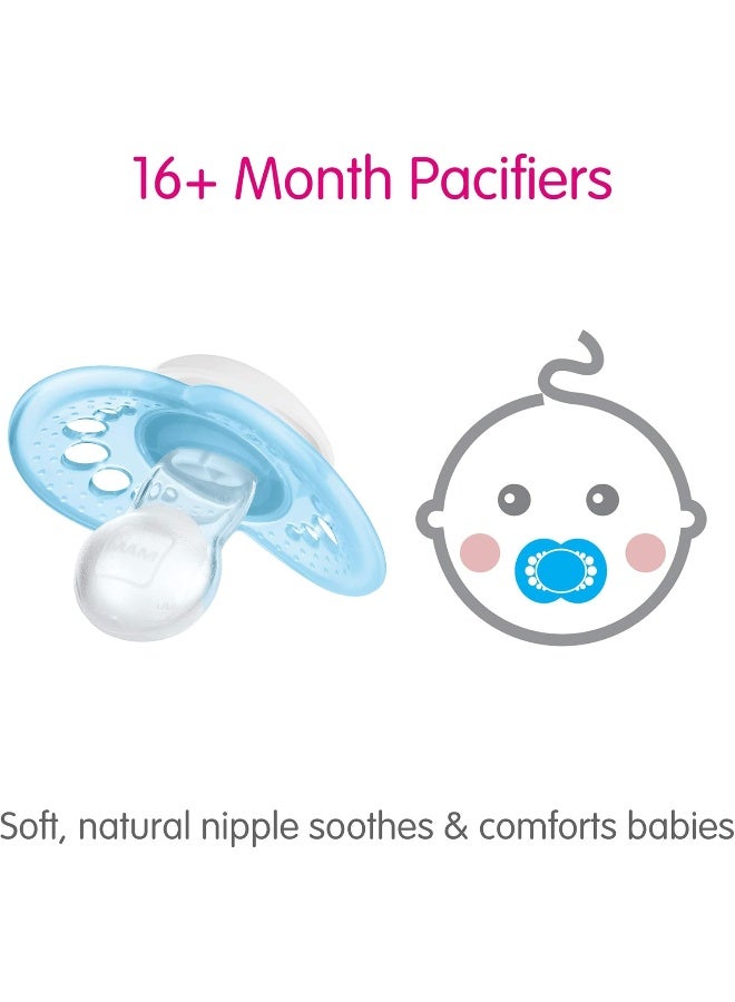 MAM Pacifiers, Baby Pacifier 16+ Months, Best Pacifier for Breastfed Babies, ‘Camo’ Camouflage Designs, Boy, 2-Count - Image 4