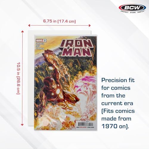 BCW Current Comic Book Backing Boards  2 Pack 100 Total  24 pt Coated Buffered with 3 Calcium Carbonate  Precision Cut for Current Comic Bags  Comic Book Boards for LongTerm Storage - Image 3