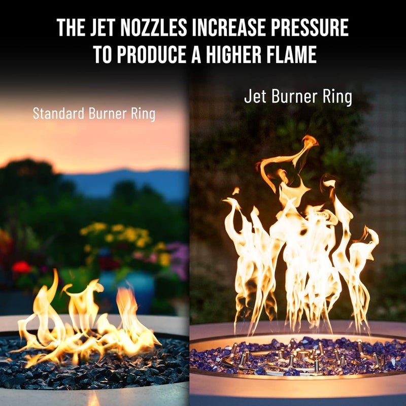 Skyflame 12-Inch Round Stainless Steel Fire Pit Jet Burner Ring - High Flame - Image 3