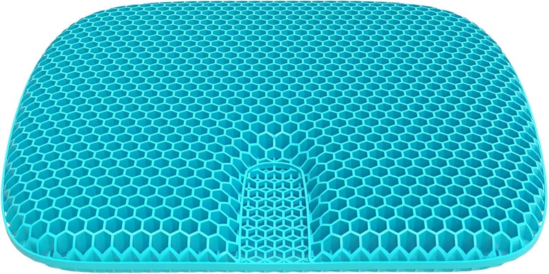 High Quality Gel Seat Cushion, Office Chair Pad for Car Wheelchairs, Double Thickened Pressure Relief Seat Cushion, Long Sitting Cushion with Anti-Slip Cover for Comfort - Image 1