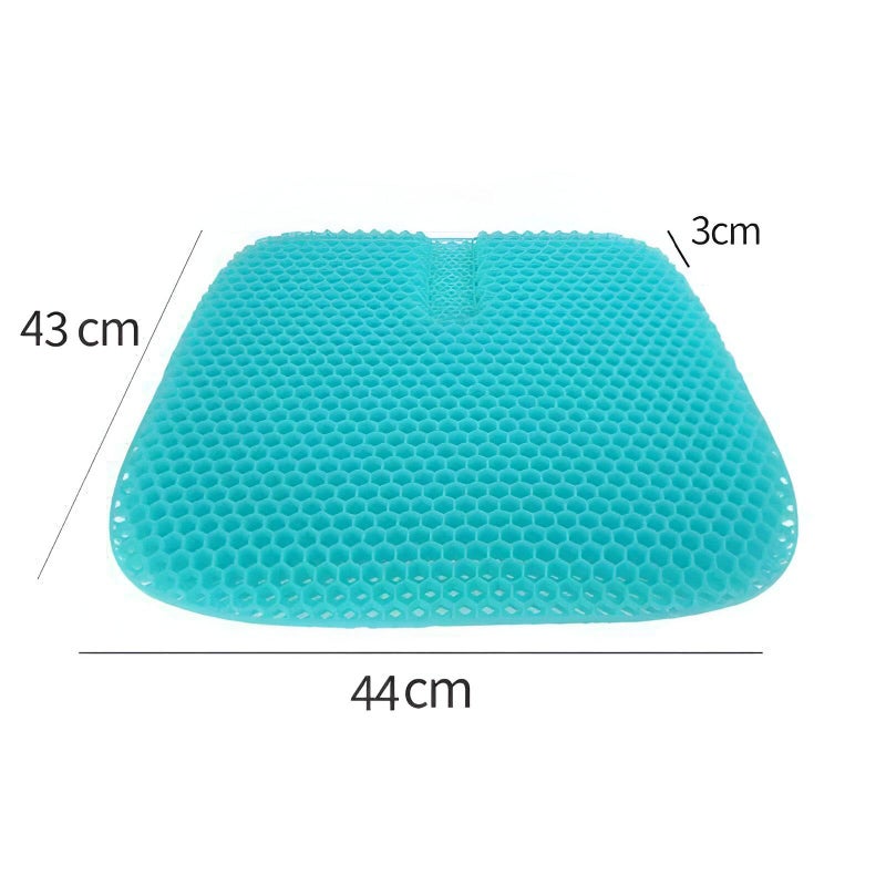 High Quality Gel Seat Cushion, Office Chair Pad for Car Wheelchairs, Double Thickened Pressure Relief Seat Cushion, Long Sitting Cushion with Anti-Slip Cover for Comfort - Image 2