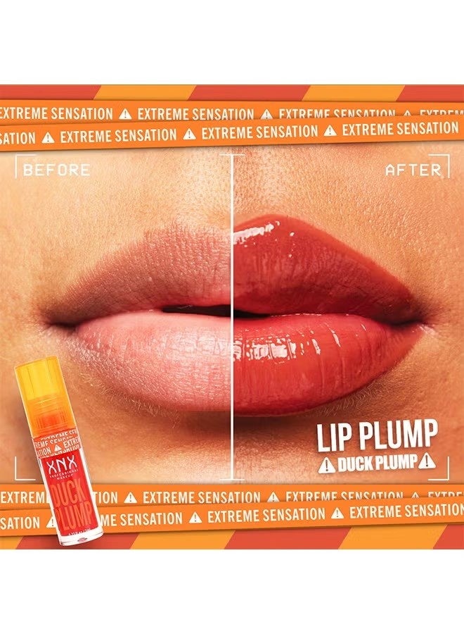 أكس أن أكس Duck Plump Lip Plumping Lacquer, زيت الشفاه الدهنية الشفاه الزجاج, جليتر شين بريمير الشفاه واضحة سقوط الشفاه لمعان, الصبغة العالية لا لمعان الشفاه اللصق, الشفاه Plumper لمعان جعل الشفاه اكمل - Image 2