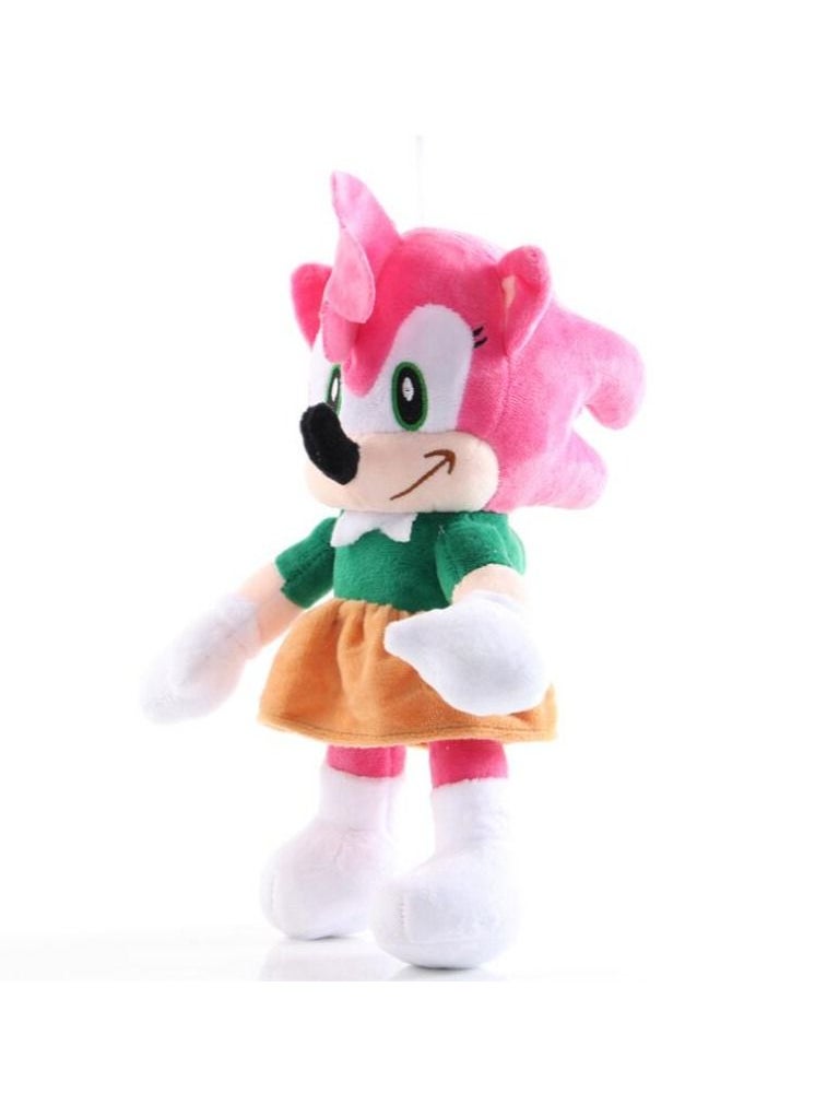 JUNYOUK - 26cm Sonic Plush Doll Amy Rose Toys Cartoon PP Cotton Pink Hedgehog Soft Stuffed pendant Toy Kids Birthday Gifts - Image 1