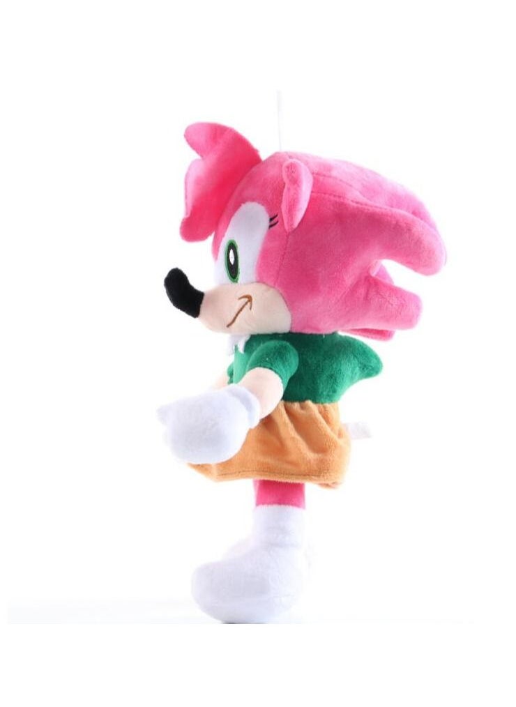 JUNYOUK - 26cm Sonic Plush Doll Amy Rose Toys Cartoon PP Cotton Pink Hedgehog Soft Stuffed pendant Toy Kids Birthday Gifts - Image 1