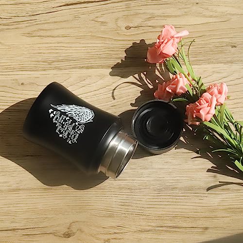 BRUKUSUR Stainless Steel Mini Cremation Urn - 4.5 Inches Small Keepsake Urn for Human Ashes - Image 3