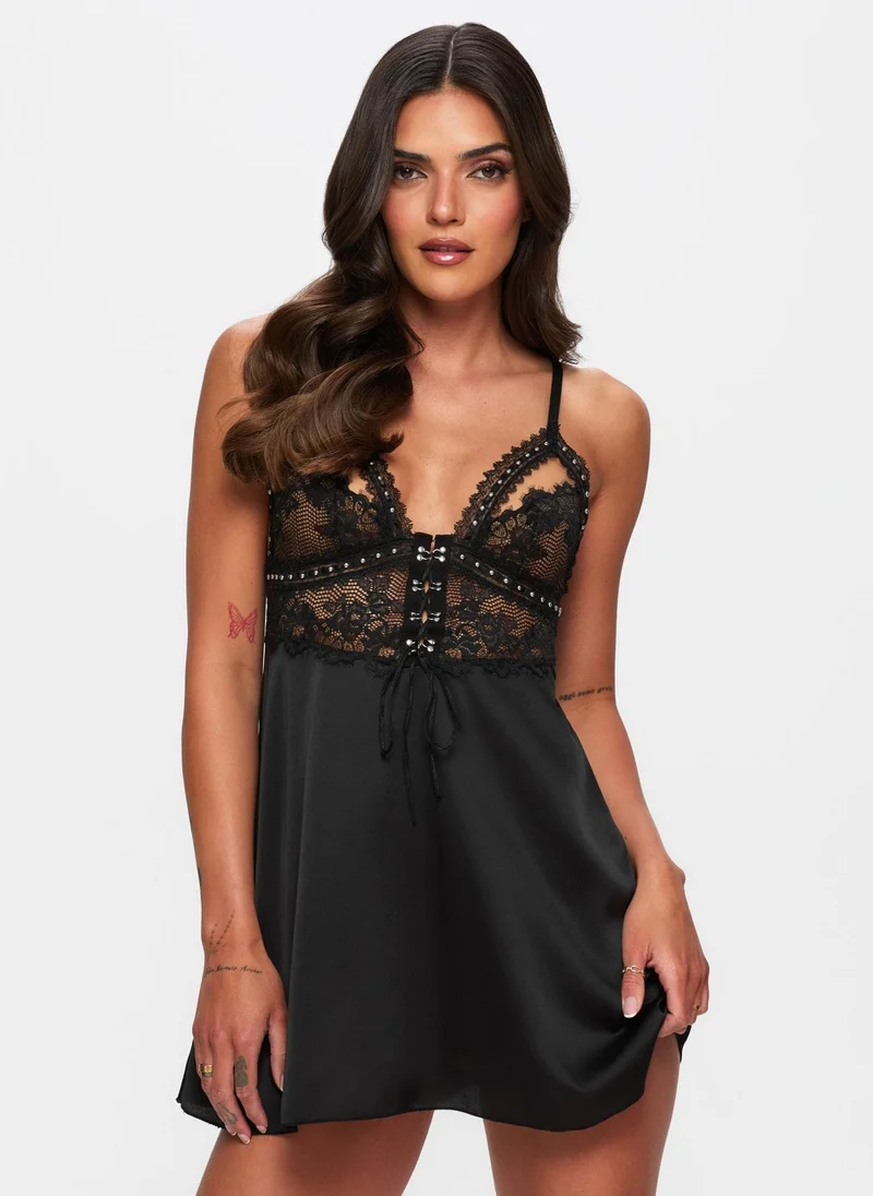 Ann Summers Ann Summers Bridgette Satin/Lace Chemise