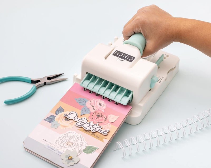 We R Memory Keepers Mini Cinch Bundle Includes Book Binding Machine, 16 Wires, Wire Cutters, and Six Black Bookboards, Easy to Use Design, Ruler, Wire or Spiral Coils, DIY Books, Notebooks, Calendars - Image 4