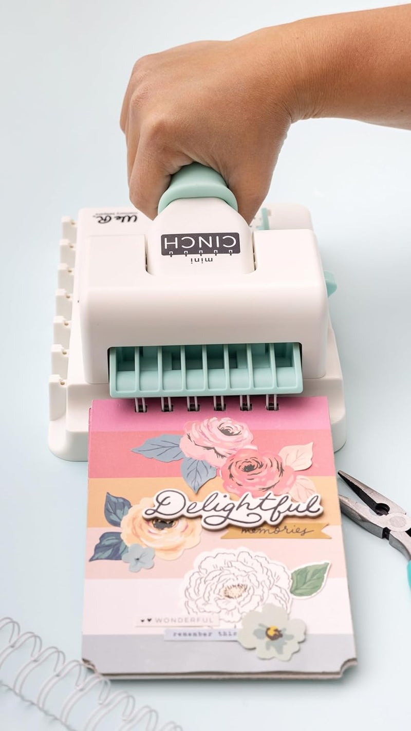 We R Memory Keepers Mini Cinch Bundle Includes Book Binding Machine, 16 Wires, Wire Cutters, and Six Black Bookboards, Easy to Use Design, Ruler, Wire or Spiral Coils, DIY Books, Notebooks, Calendars - Image 5