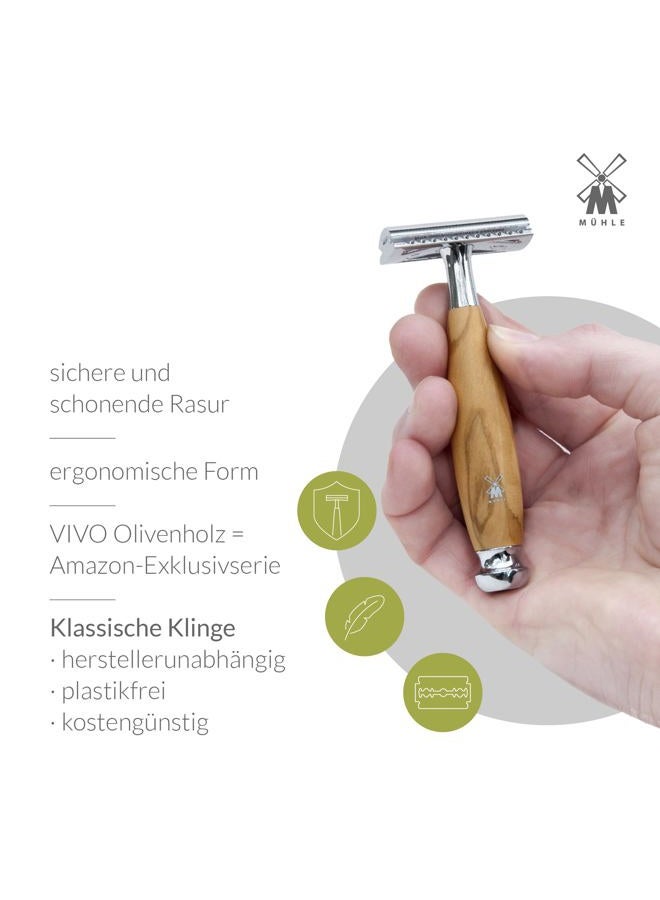 MÜHLE Vivo Safety Razor, Olive Wood - Image 4