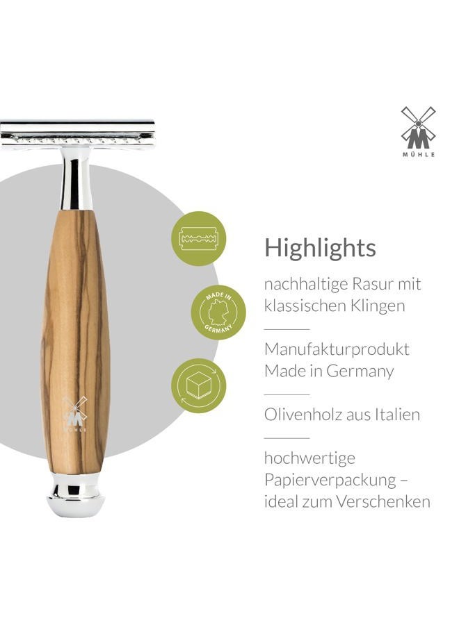 MÜHLE Vivo Safety Razor, Olive Wood - Image 3