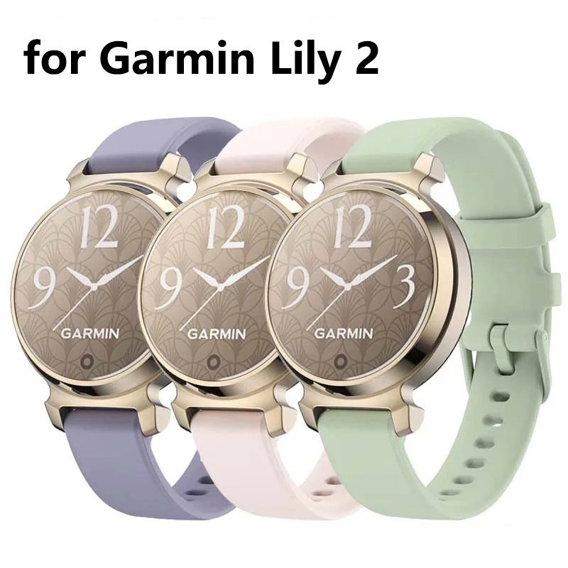 حزام سيليكون لجارمن ليلي 2 - حزام بديل رسمي لجارمن ليلي 2 فاشن جلو 14 مم - Image 4