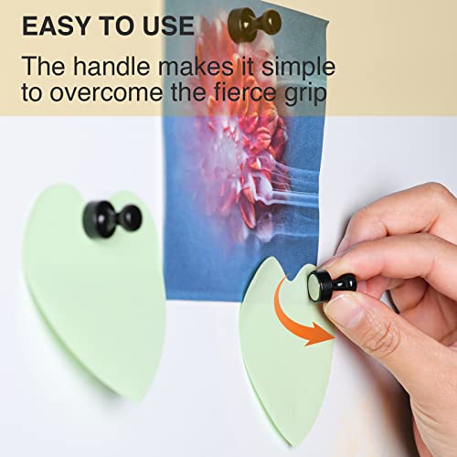 MIKEDE 30Pcs Fridge Magnets, Refrigerator Magnets Strong for Pictures, Neodymium Magnetic Push Pin Magnet Heavy Duty for Whiteboard, Office, Classroom, Locker, Whiteboard and Map Magnet - Image 5