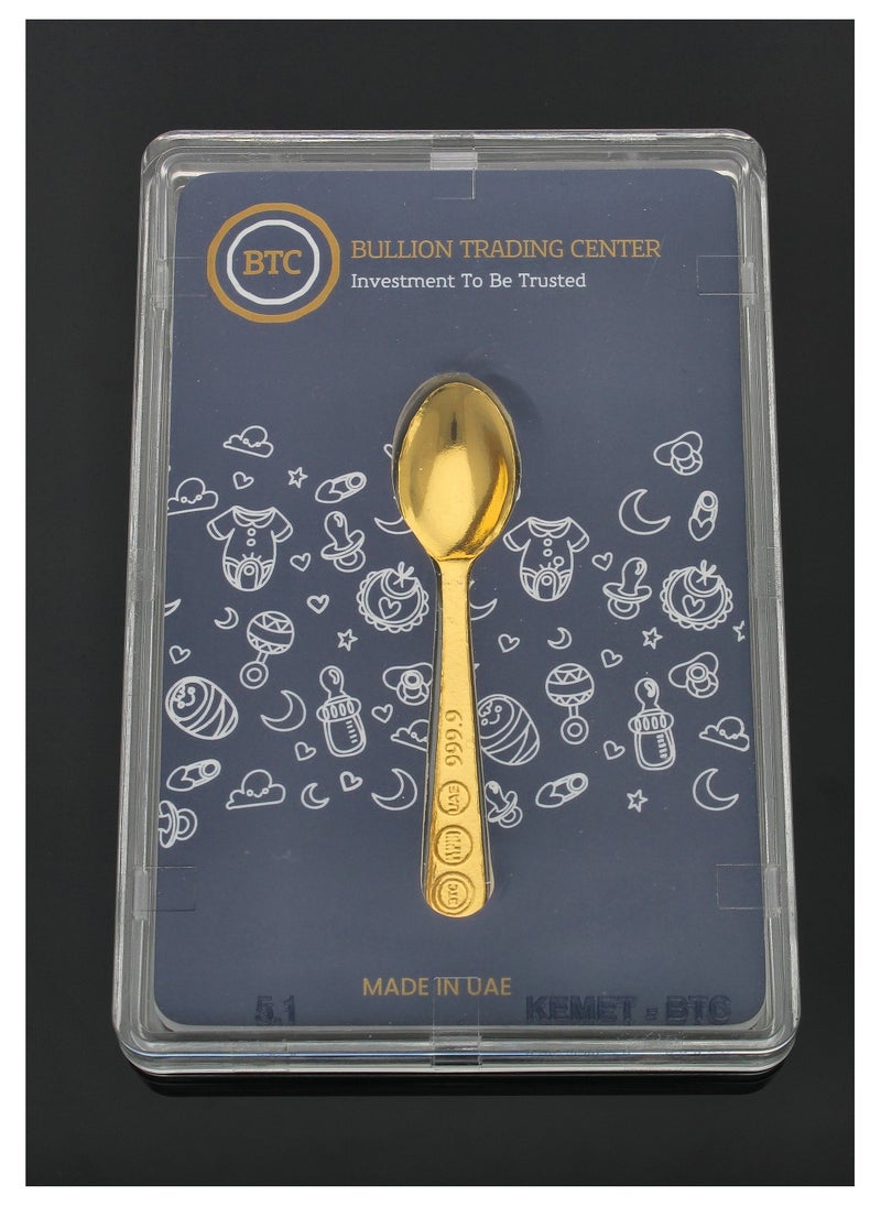 BTC - Gold Spoon 24KT - Image 1